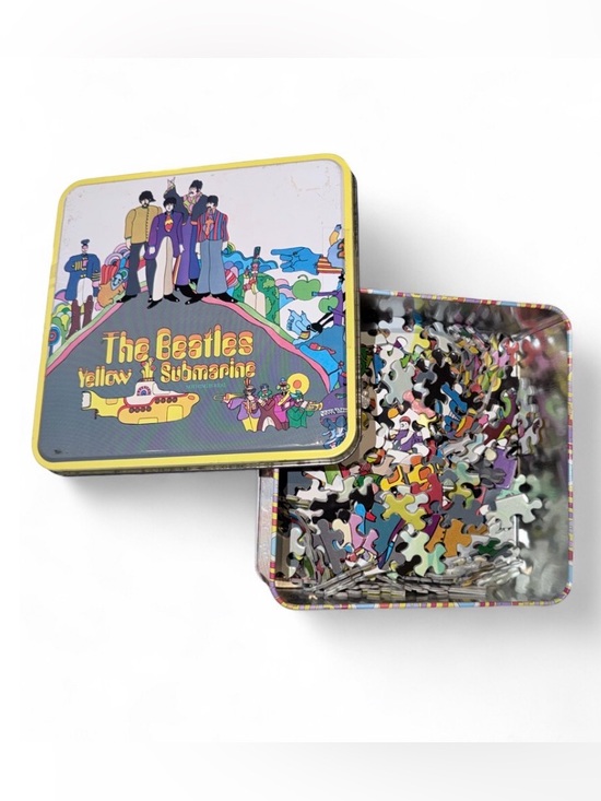 Hasbro Other - Vintage 2002 The Beatles "Yellow Submarine" Collectible Tin Puzzle (300 Pieces)